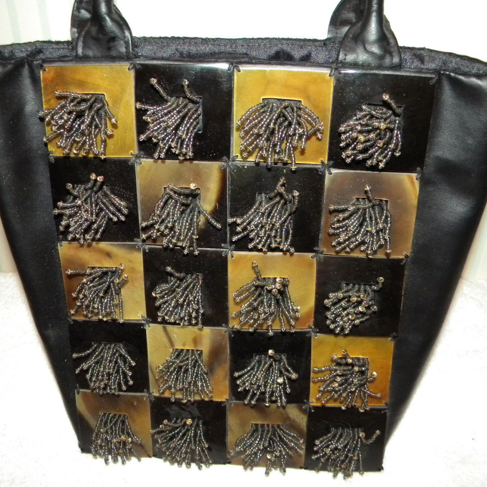 Ipa-Nima Hand Crafted Black Handbag